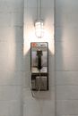 Black and White Wall Mounted Telephone