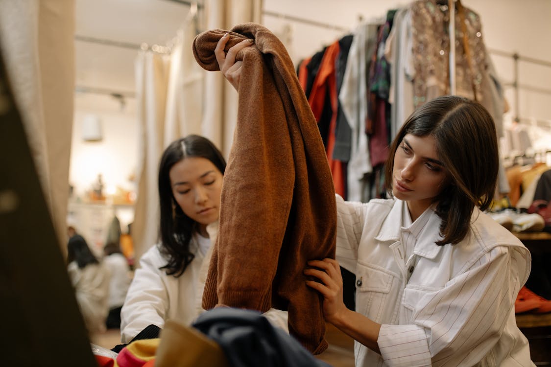 Free Women at the Thrift Store Stock Photo