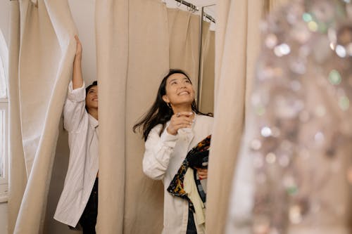 Free Women in the Fitting Room Stock Photo