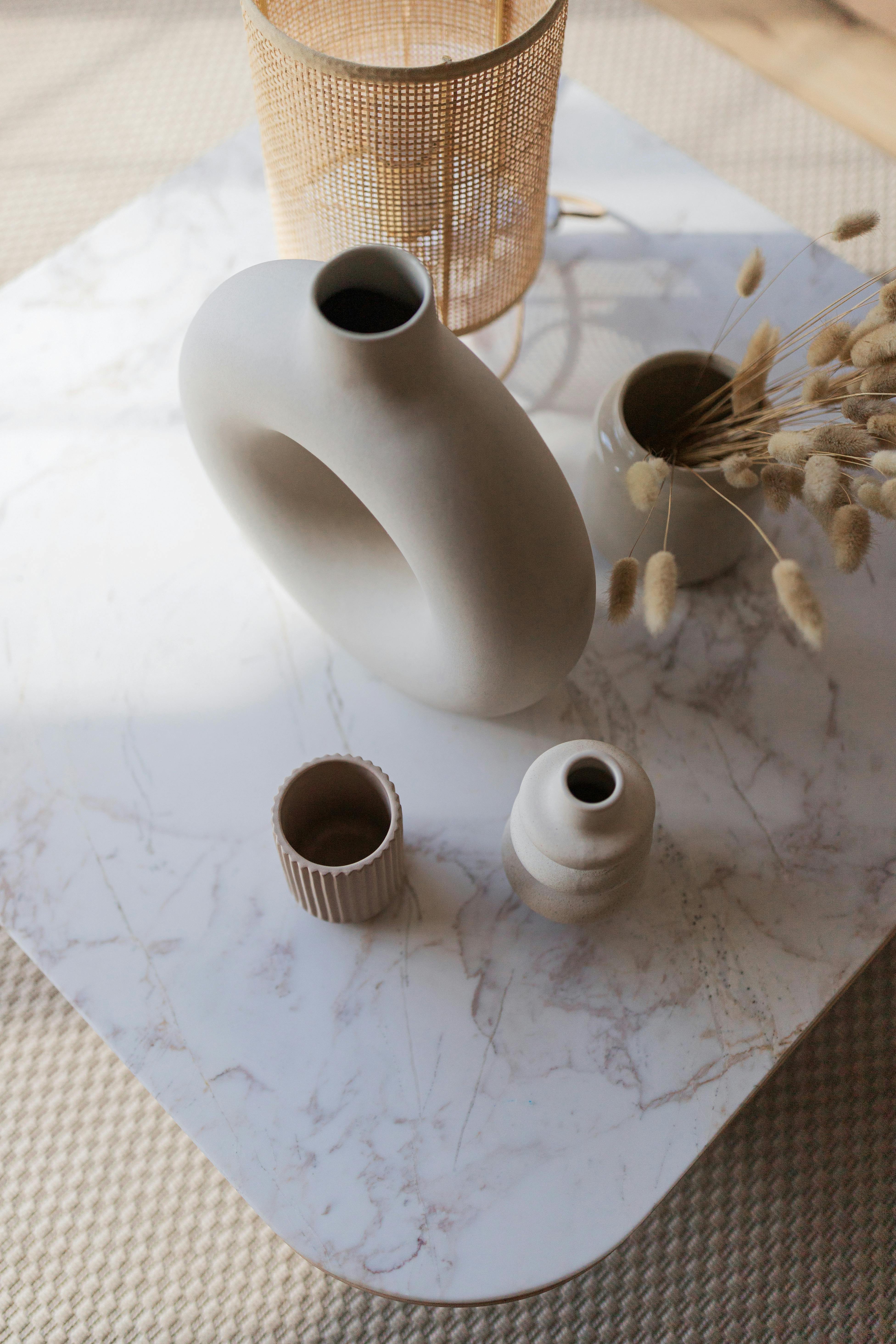White Ceramic Vase on White Table · Free Stock Photo