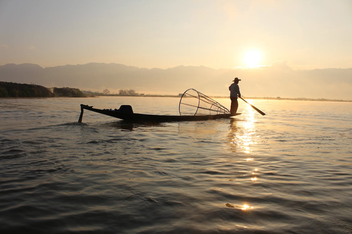 Základová fotografie zdarma na téma člun, jezero, muž