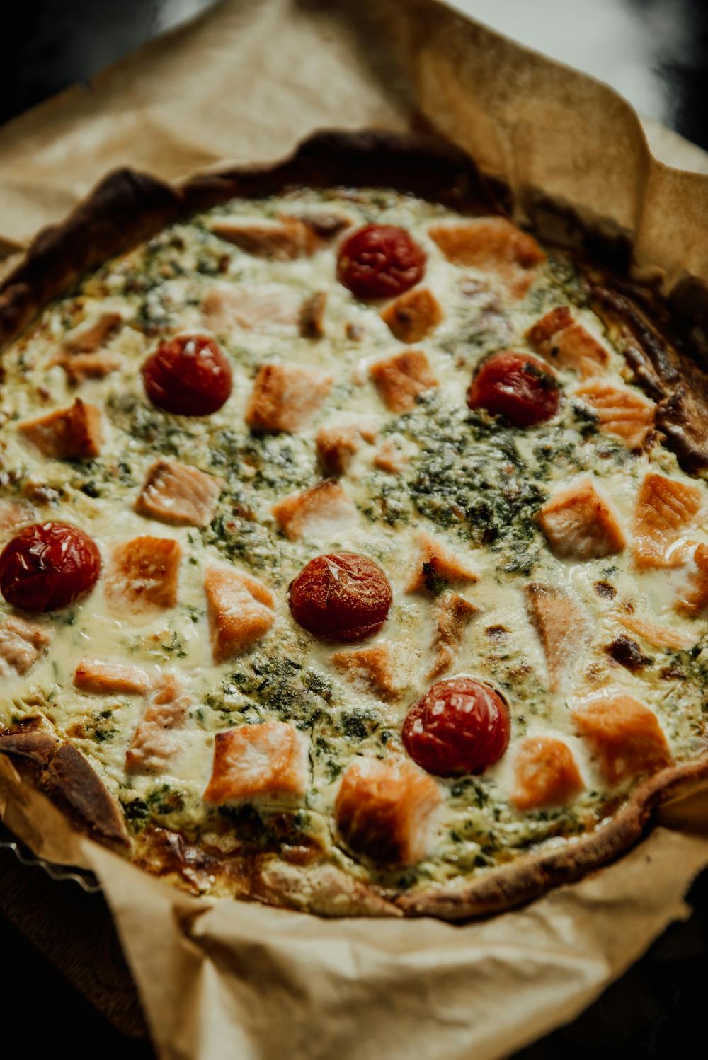 Cheesy Spinach Quiche