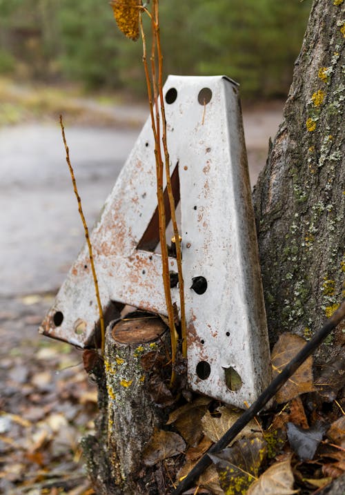 Rusty Metal Letter A