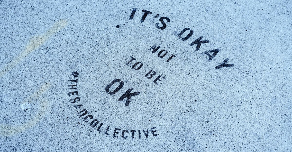 Concreate Message Inspirational Message on Blue Concrete Pavement · Free Stock Photo
