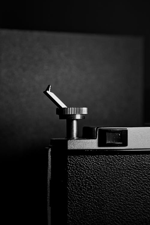 Free Black and Silver Camera in Close Up Shot Stock Photo