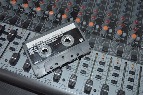 Gratis stockfoto met cassette bandje, detailopname, geluidmixer