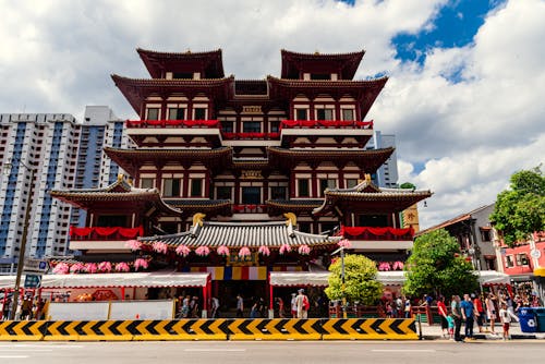 Gratis lagerfoto af Buddha Tooth Relic Temple, buddhistisk tempel, chinatown Lagerfoto