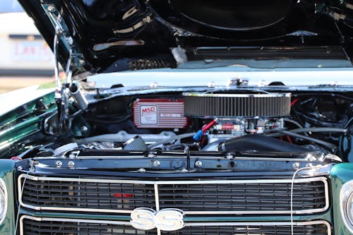 View under Car Hood