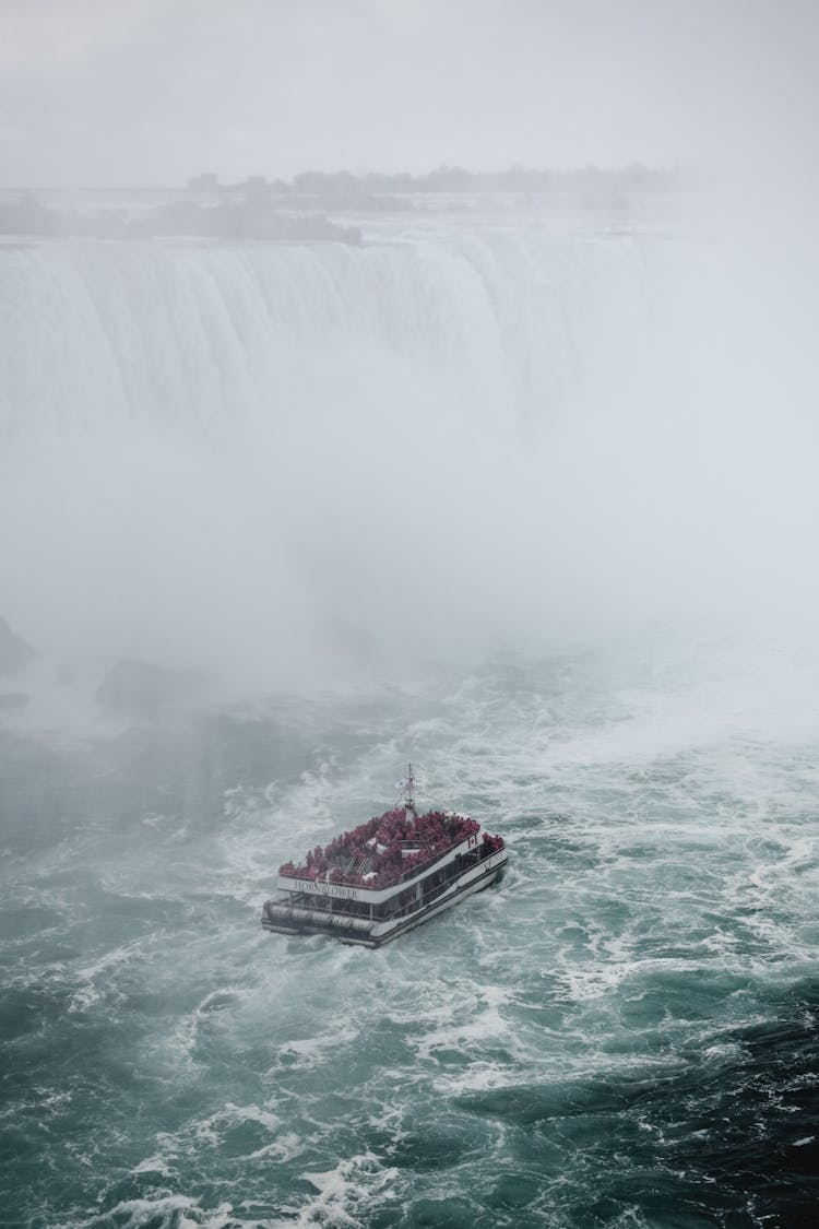 A Boat Near The Niagara Falls