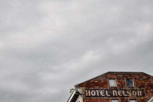 A Gray Sky over an Old Building