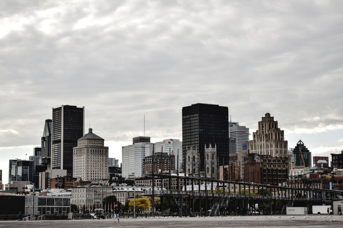 Montreal skyline showing varied architecture