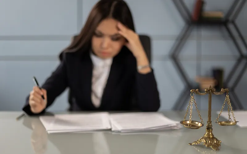 estructura web bufete abogados con áreas de práctica