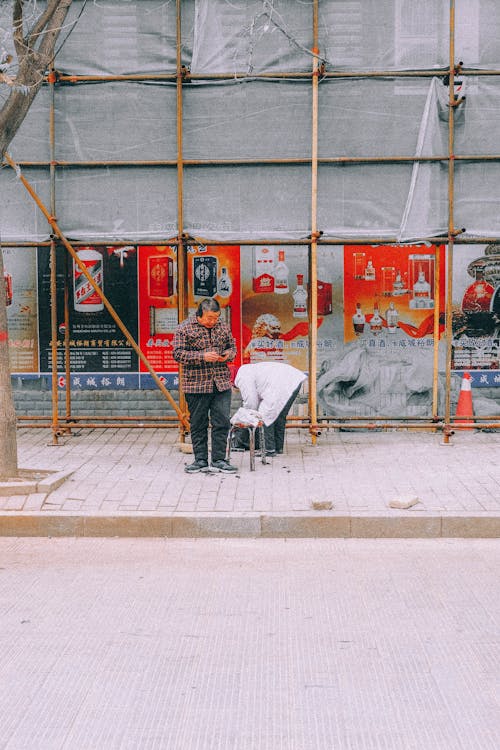 Man on City Street