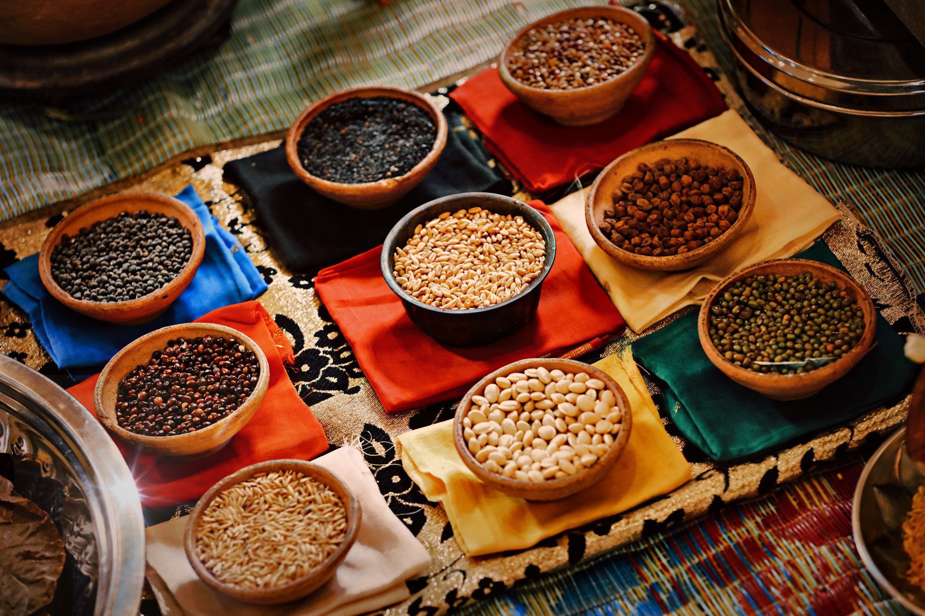 Especias Esenciales Selección de especias aromáticas para cocinar.