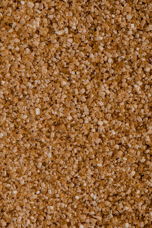 Brown Grains Covering a Surface