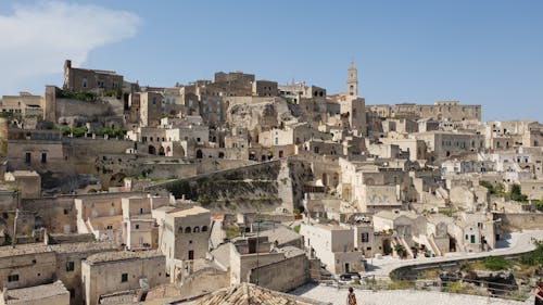 Free Ancient Town on Hill Stock Photo