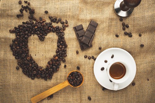 Free Close-Up Shot of a Cup of Coffee Stock Photo