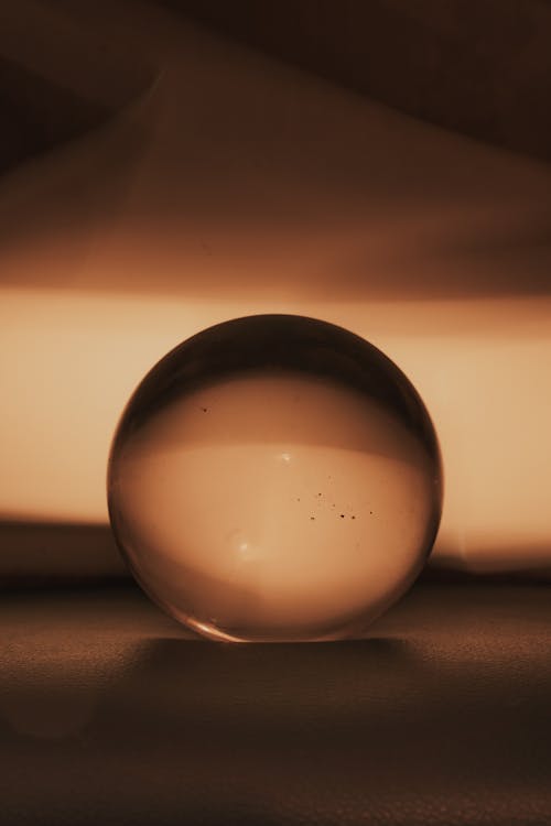 Free A Crystal Ball in a Dark Space Stock Photo