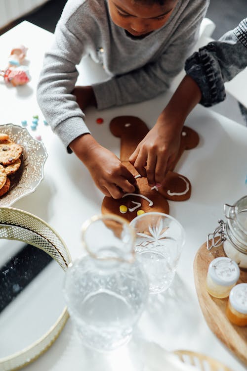 Child Decorating Cookies