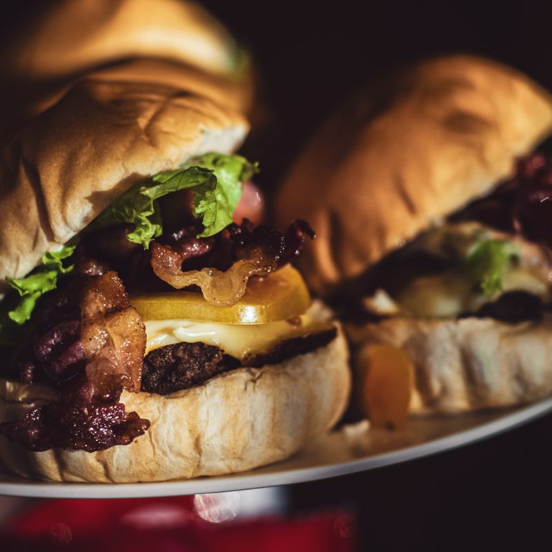 Vietnamese Cilantro Beef Burgers with Pickled Vegetables