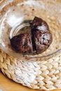 Brown Cookies on Clear Glass Bowl