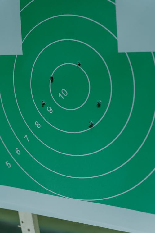 Free  Shooting Target with Bullet Shots  Stock Photo