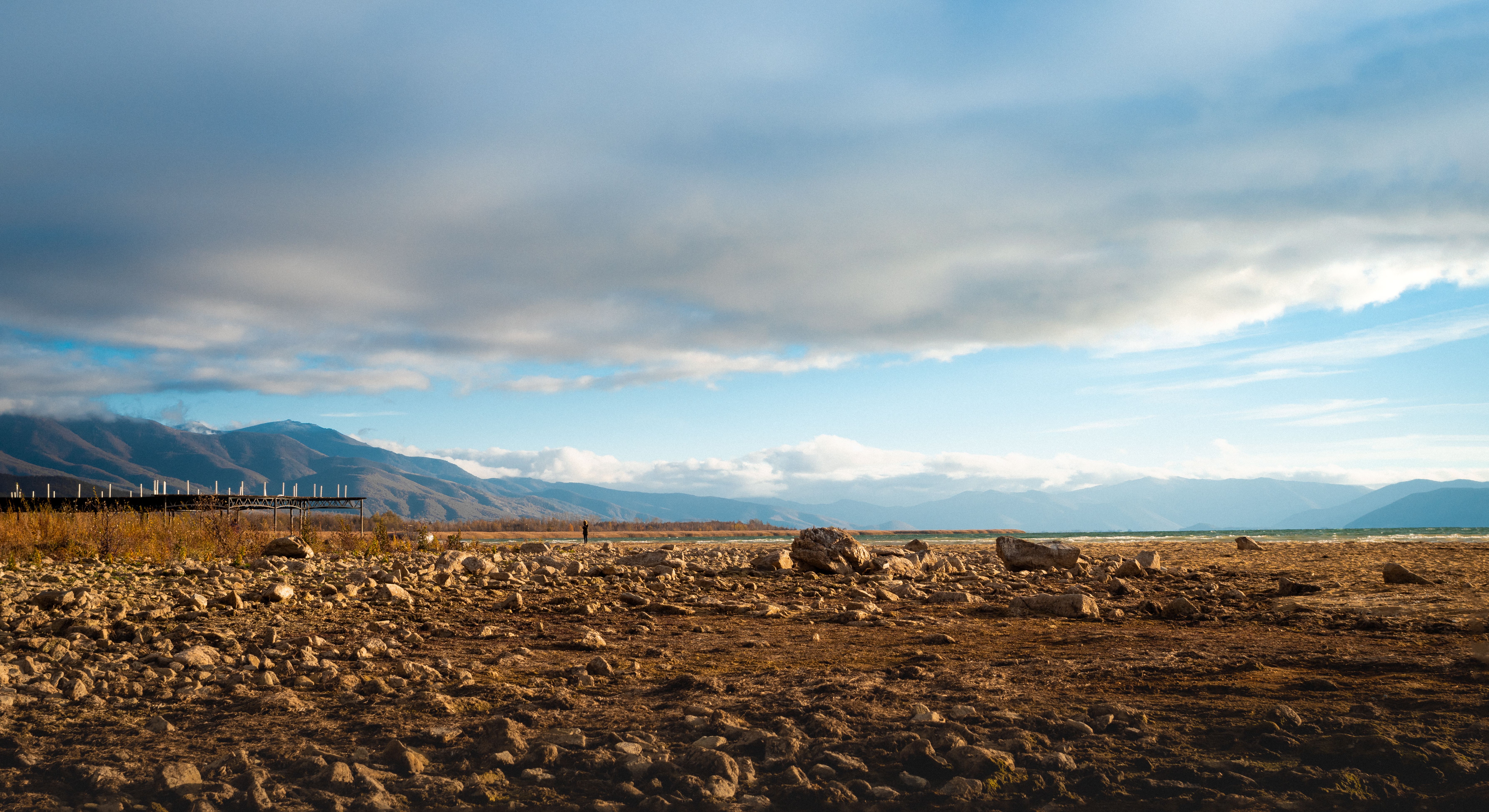 Dried-up Lake and Rocks · Free Stock Photo
