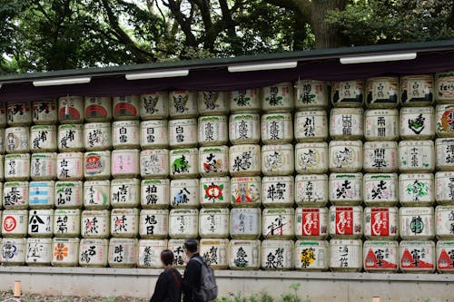 Fotos de stock gratuitas de barriles de saki, caligrafia japonesa, cultura