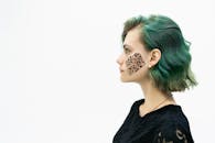 Kinesio Tape on a Woman's Cheek
