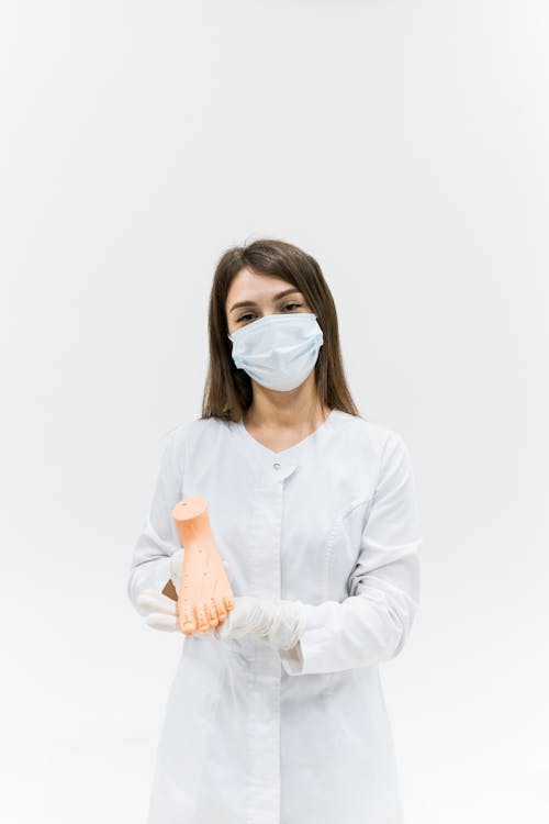 Portrait of Doctor Wearing Protection Mask