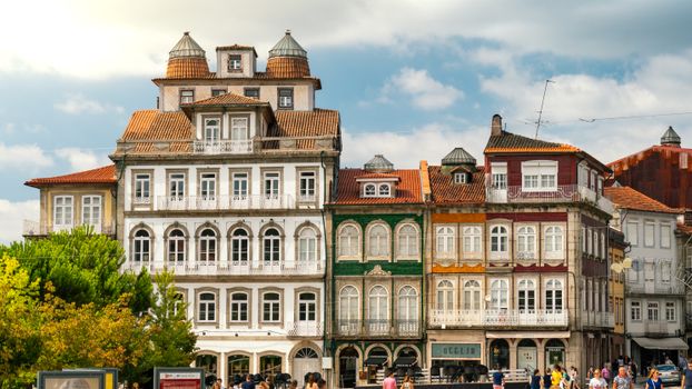 Buildings in Largo do Toural, Guimaraes, Portugal