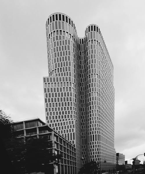 High-rise Building Grayscale Photography