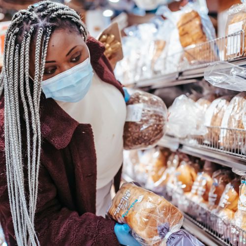 Fresh baked goods display