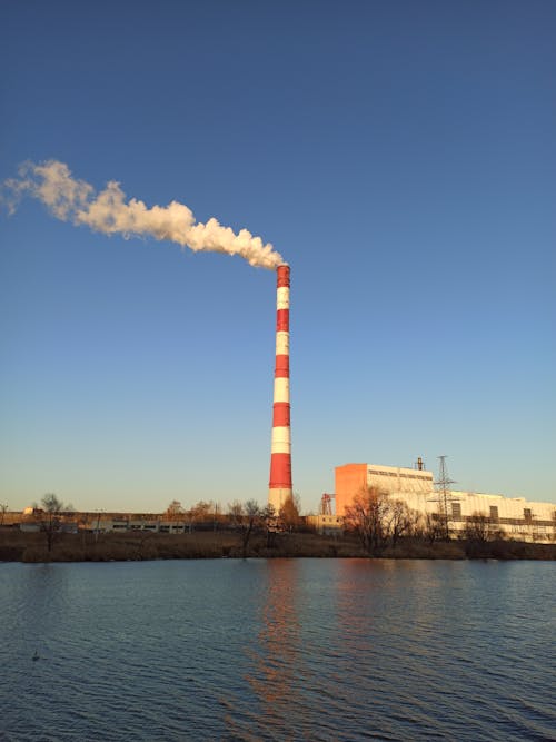 A Power Plant Near Body of Water