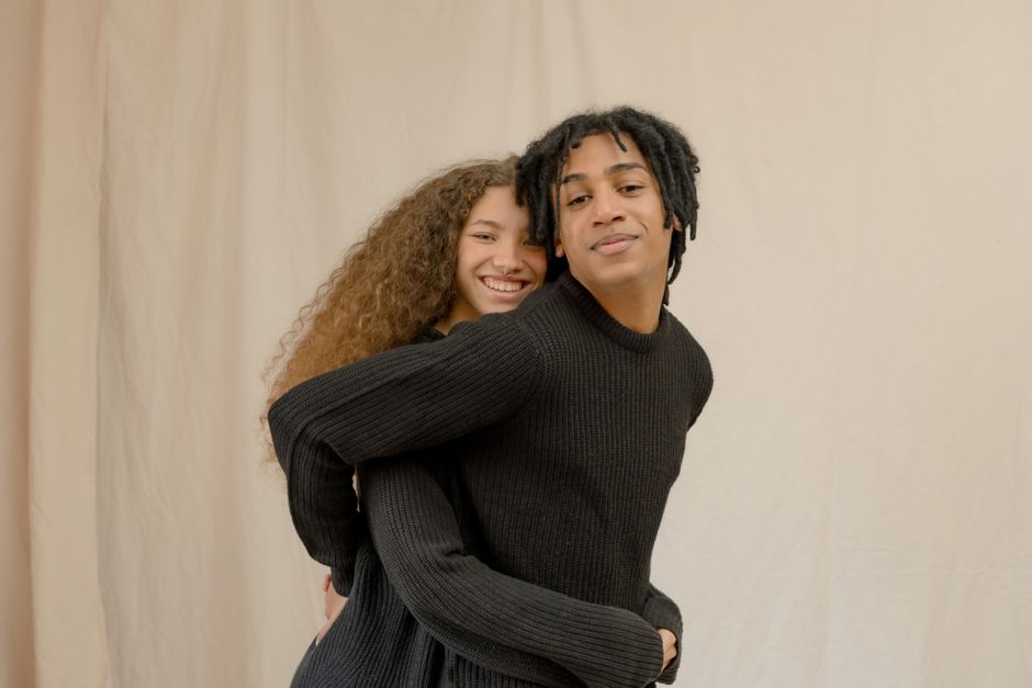couple sharing long warm hug - intimacy exercises couple sharing long warm hug - intimacy exercises