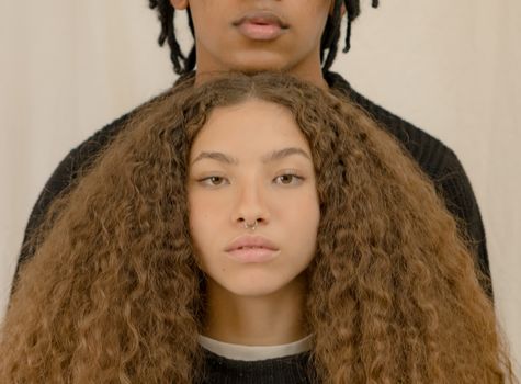 Close-up Photo of a Woman With Nose Piercing