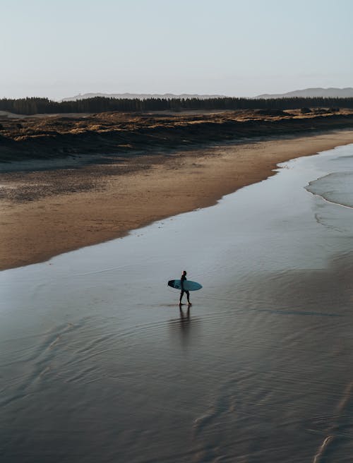 Person, Die Auf Brown Sand Beach Geht