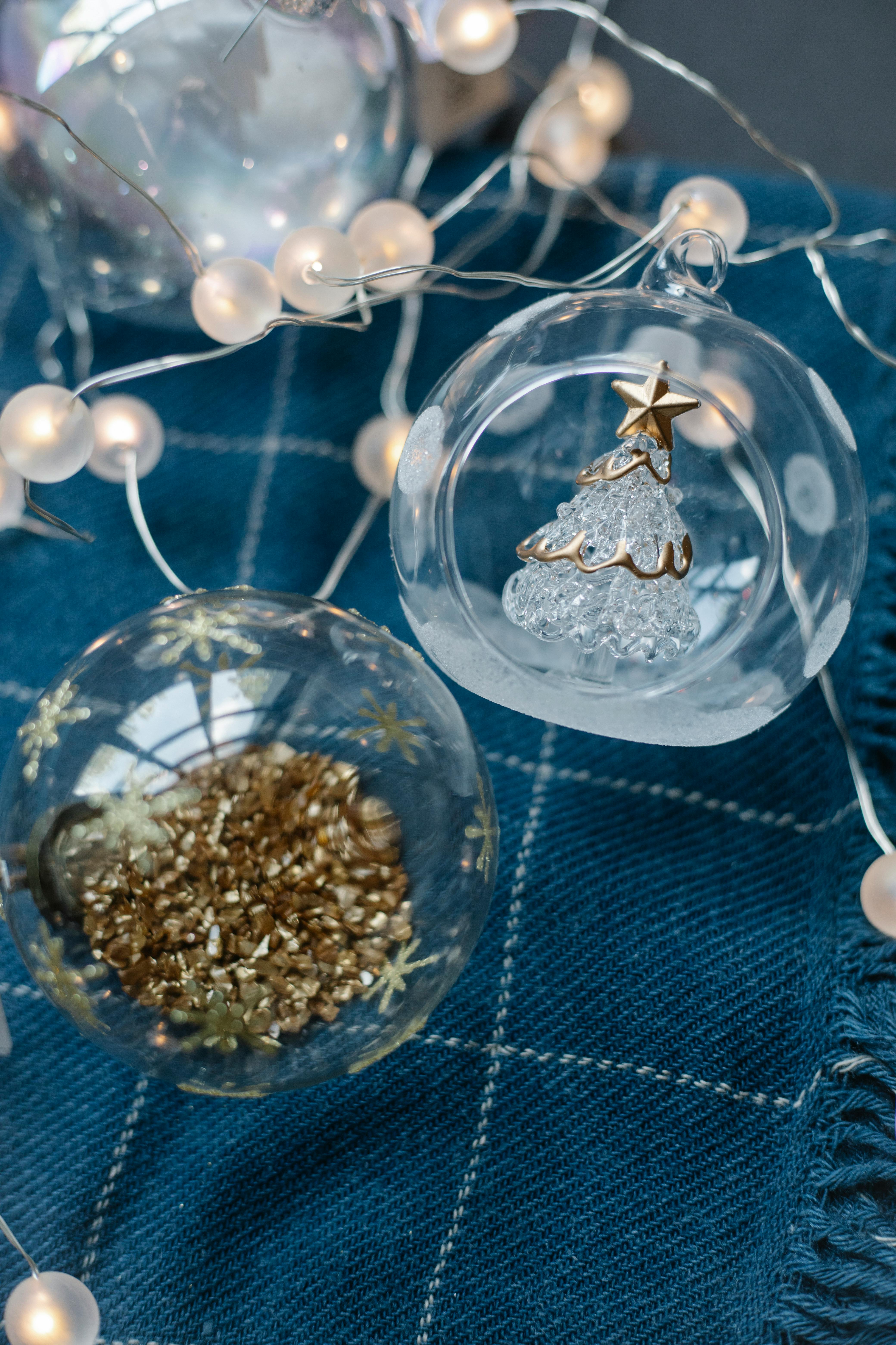 The Aquas Set of 12 Blown Glass Balls Small Decorative - Etsy