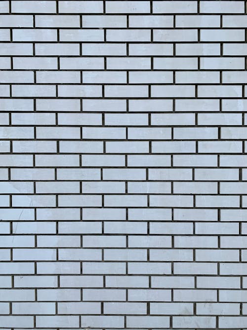 Photograph of a White and Black Brick Wall