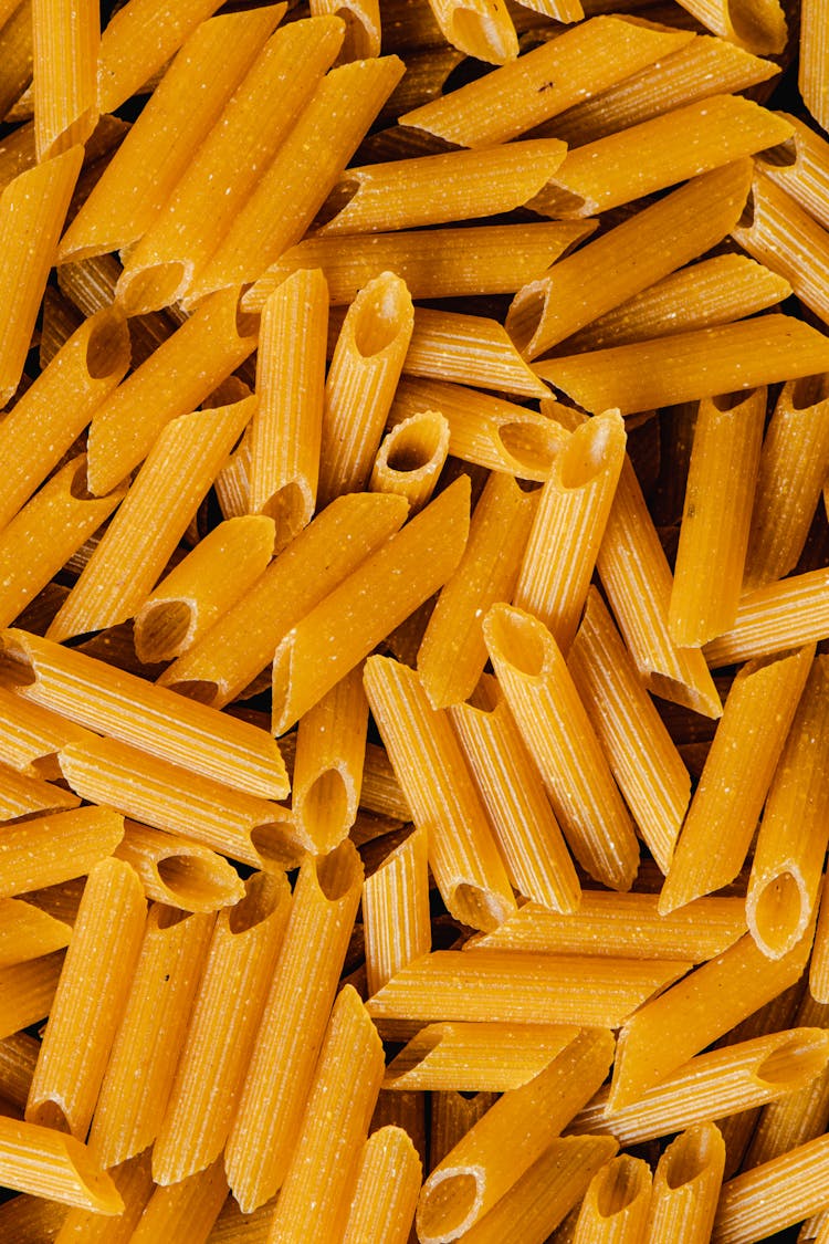 Close-Up Photograph Of Penne Pasta