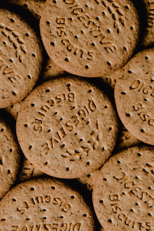 Brown Cookies In Close up View