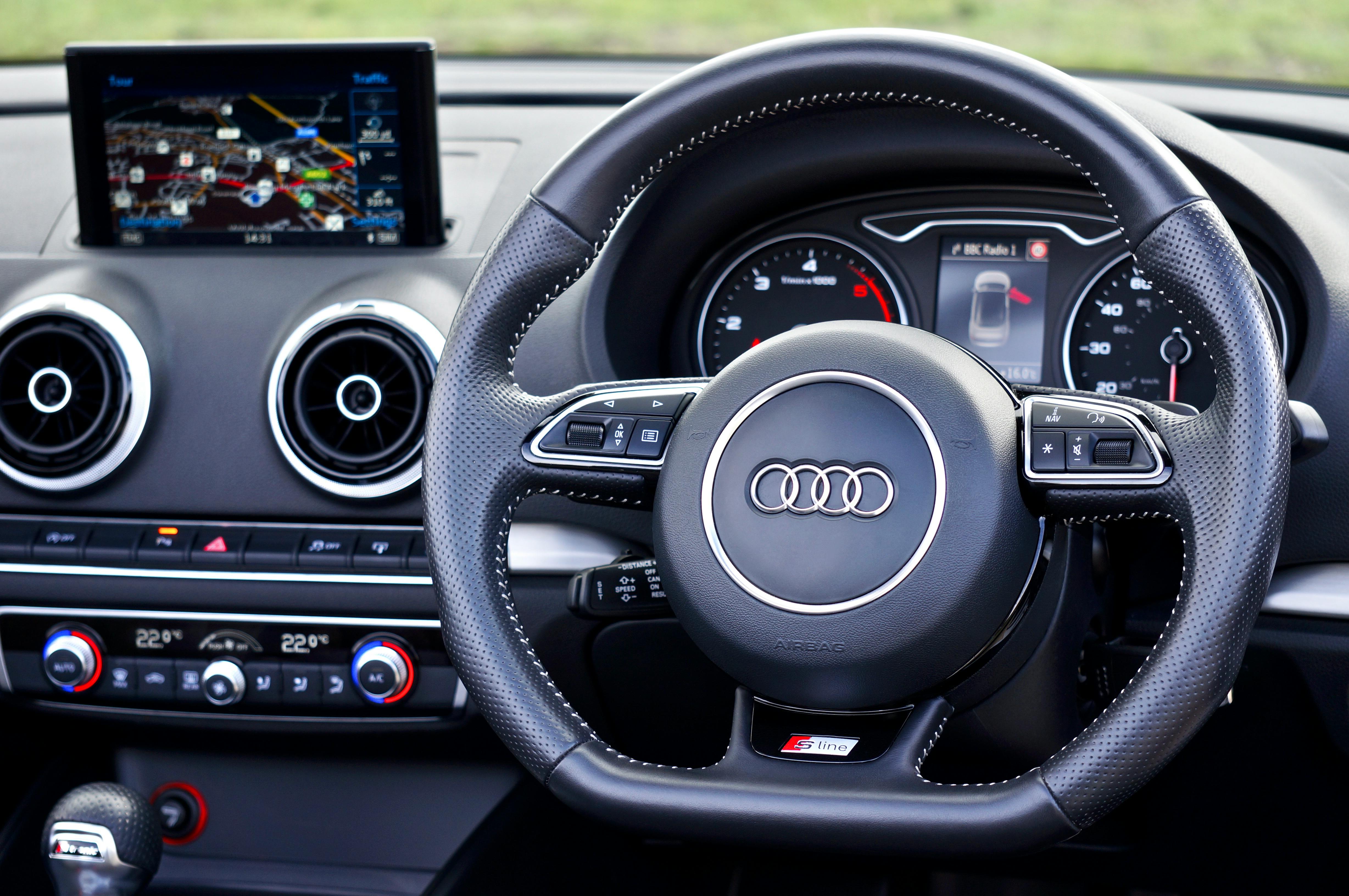 Free Stock Photo Of Audi, Car Interior, Controls