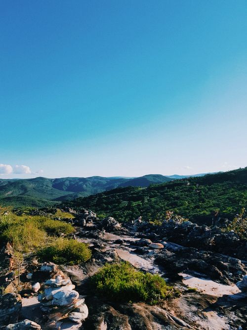 Free Explore the stunning mountain ranges and lush greenery of Milho Verde, MG, Brazil. Stock Photo
