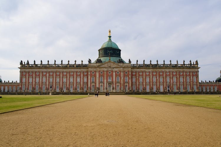 The New Palace In Germany Under White Clouds