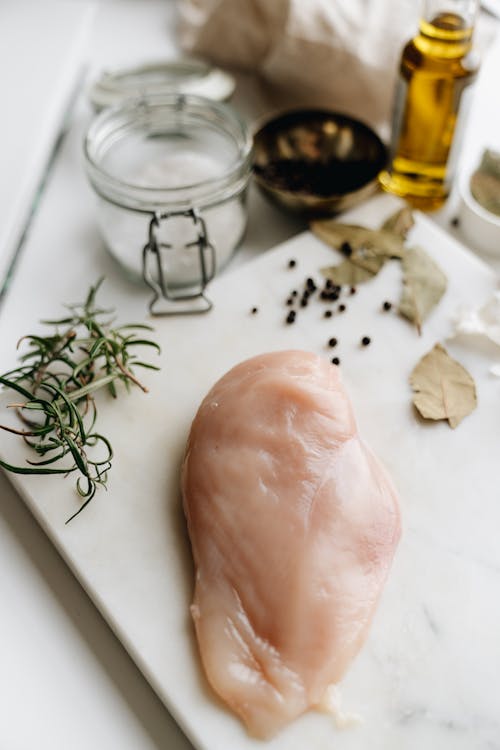 Free Close-Up Photo of a Raw Chicken Meat Stock Photo