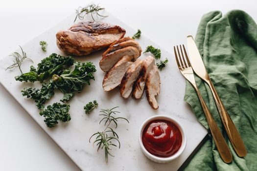 Blanc de poulet farci
