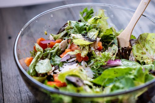 Close-Up Shot of a Salad 