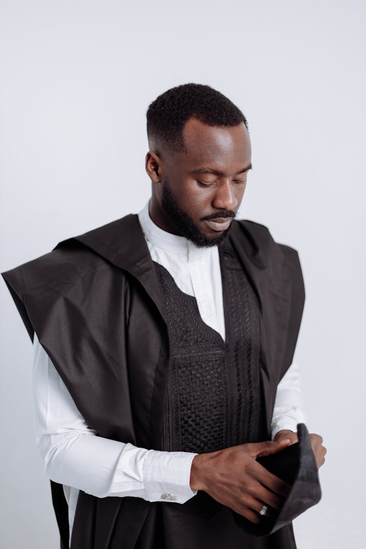 Man In Black Vest And White Dress Shirt