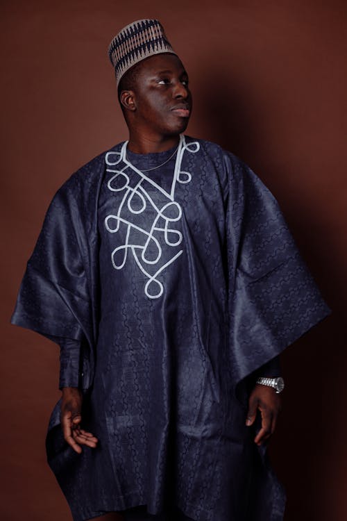 A Man Wearing Traditional Clothes