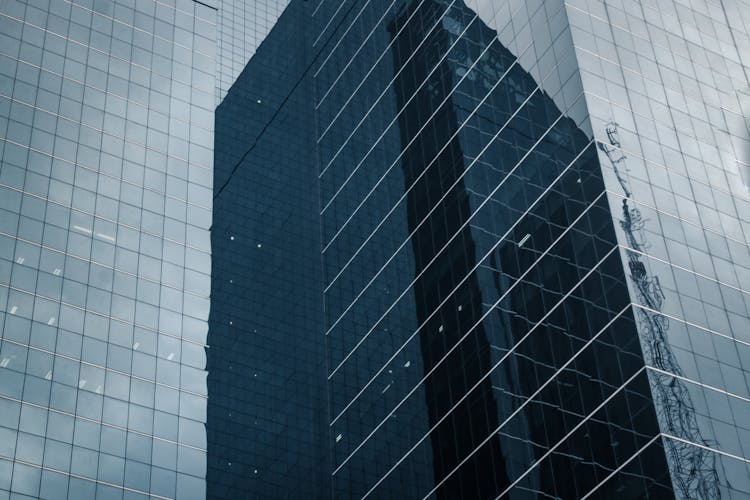 Low Angle Shot Of A Glass Building